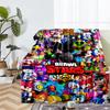 Brawl Stars Theme Printed Blanket - Perfect for Couch, Bed, Travel & Outdoor Use | Machine Washable, Cozy & Durable.