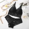 2021 Summer French Lace Trim Tank Style Molded Cup Women's Underwear Set