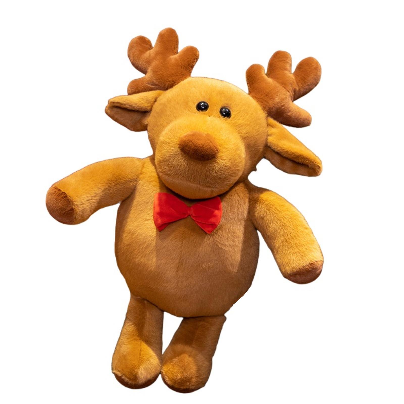 

Christmas Plush Toy, Cute Festive Atmosphere, Christmas Eve Party Decoration Gift A коричневый