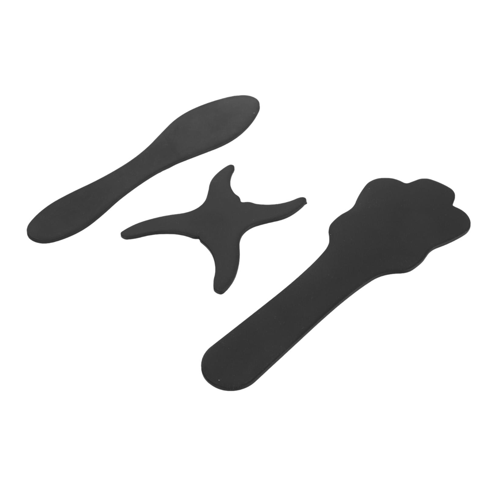 

3PCS Oral Photo Contrast Silicone Flexible Heat Resistance Photo Black Background Board for Oral