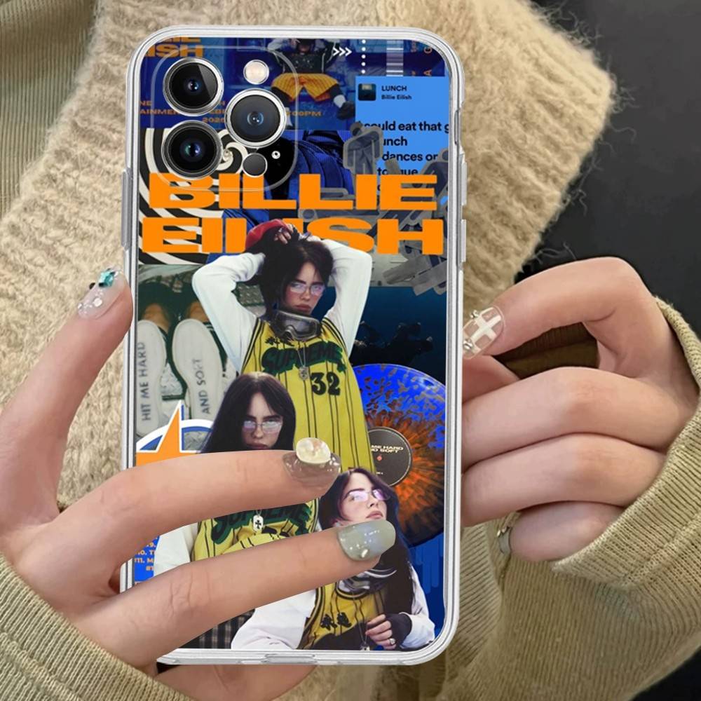 Pop Singer B-Billie Transparent Phone Case For IPhone 17 Air 16 Pro Max 15 14 13 12 11Plus Shockproof Cover