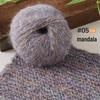 Hand-Knitted Colorful Mohair Scarf, Sweater, Hat – Seven-Color Fine Spinning Yarn