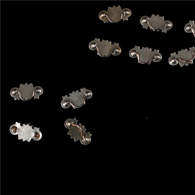 20Pcs Dollhouse Miniature 1:12 Scale Gold Brass Cabinet Drawer Handles Pulls