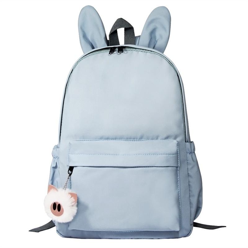 New rabbit ear backpack ins wind student cute schoolbag