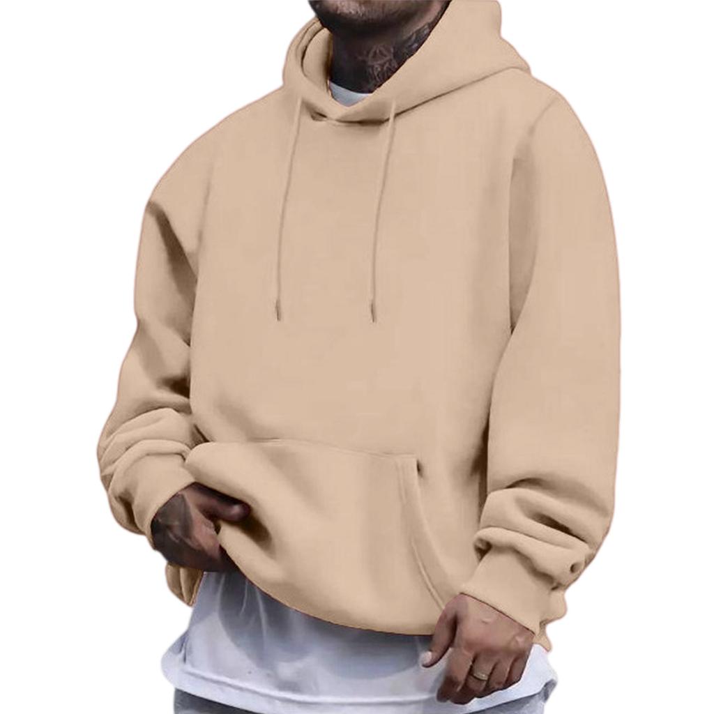 Men's  Japanese Hoodie  American Style  Solid Color  Long Sleeves  Hooded Hood  Hoodie  Hoodie