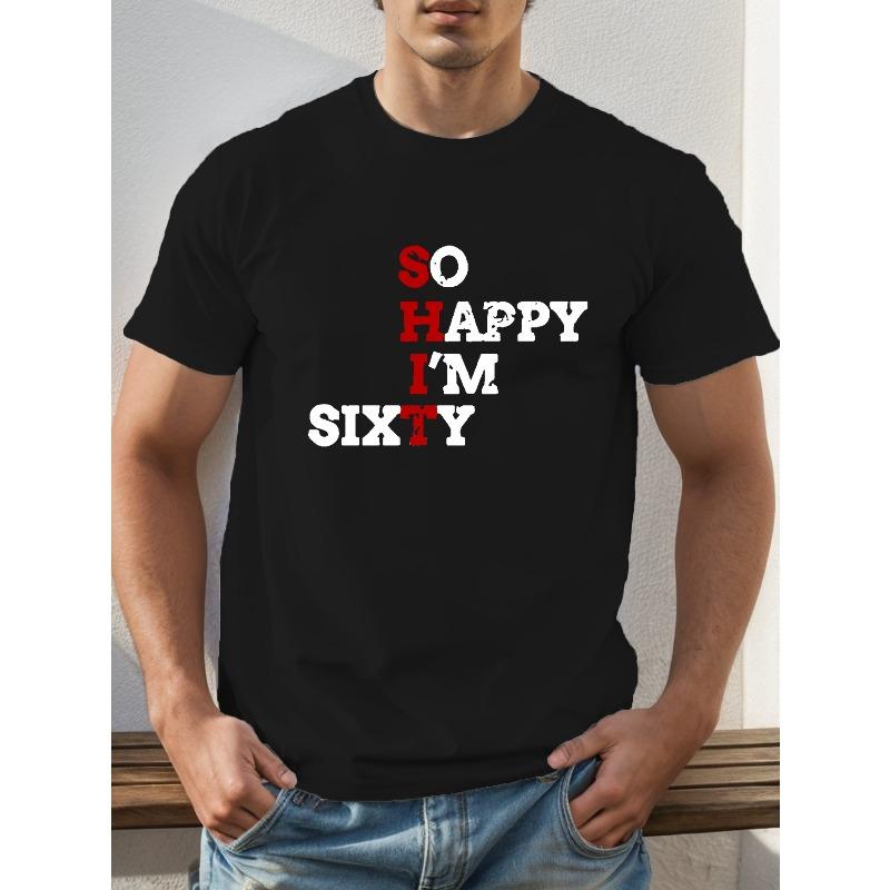 

European sizes Simple Short-sleeve T-shirt For Summer, Men s Round Neck Fashion T-shirt, Casual T-shirt, Casual Comfortable Lightweight Top 4XL чорний