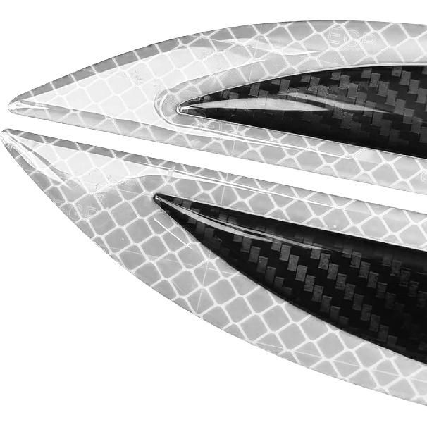 Car Safety Reflective Trim Sticker Carbon Fiber Side Marker Safety Warning Anti-Collision Strip Protection Reflector Guard for Car SUV Pickup