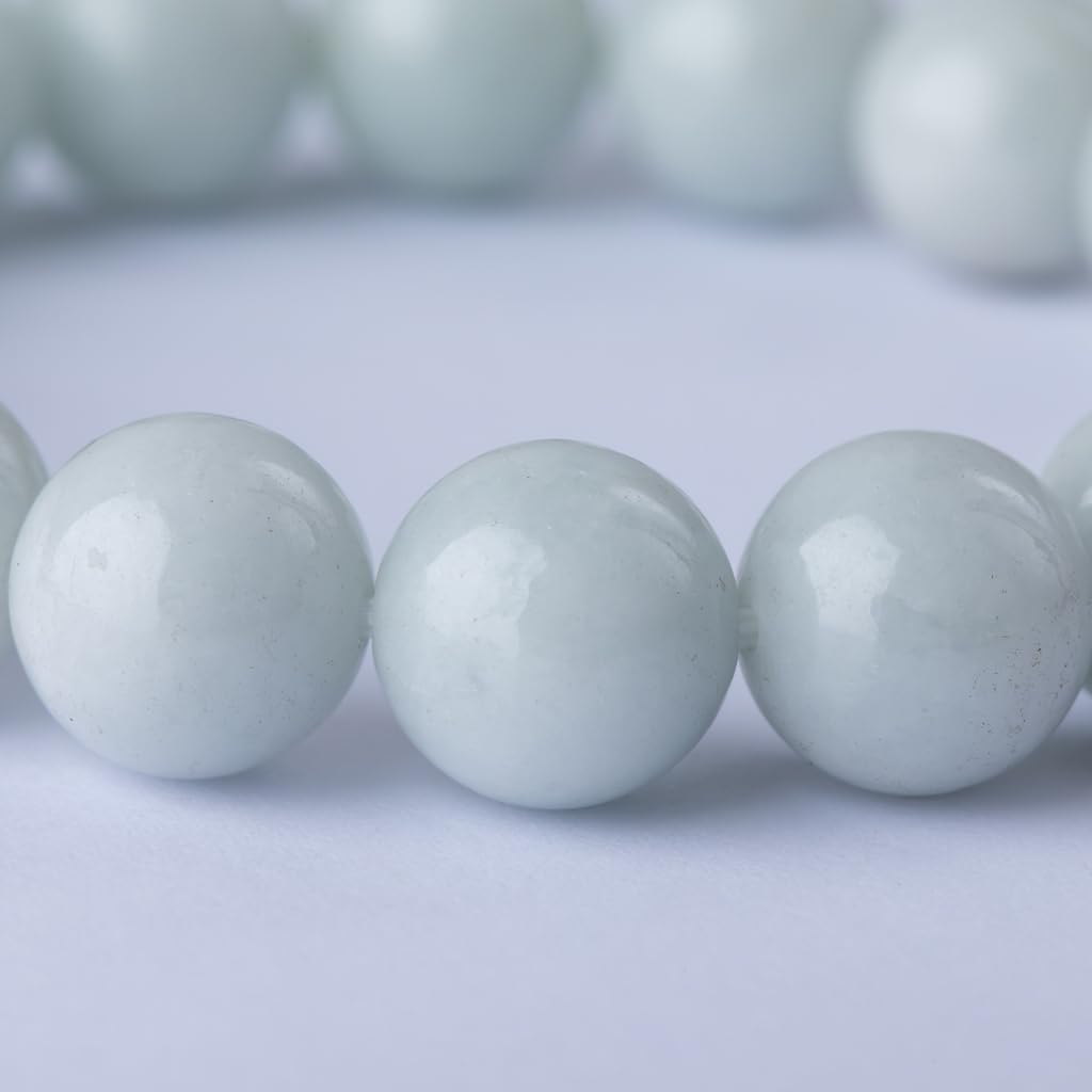 18cm Large White Itoigawa Natural Jadeite Japanese National Jomon Power Stone Jadeite Workshop Special Paulownia Wood Quality Guarantee ABR0895 (12mm