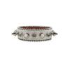 Y2K Gothic Punk Rhinestone Studded Leather Bracelet Wristband