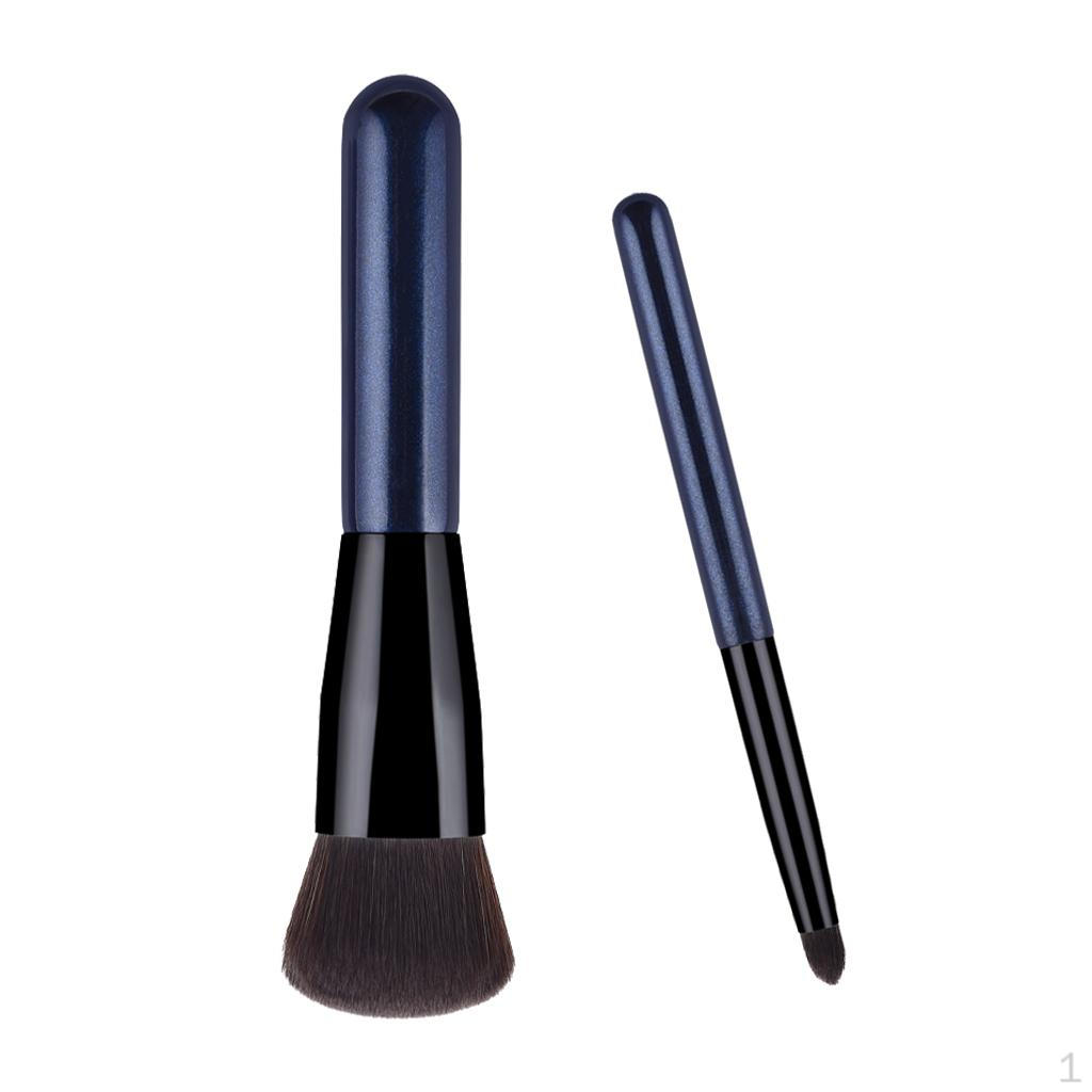 2 Pieces Professional Makeup Brushes, Premium Synthetic Foundation Blending Brushes Kit