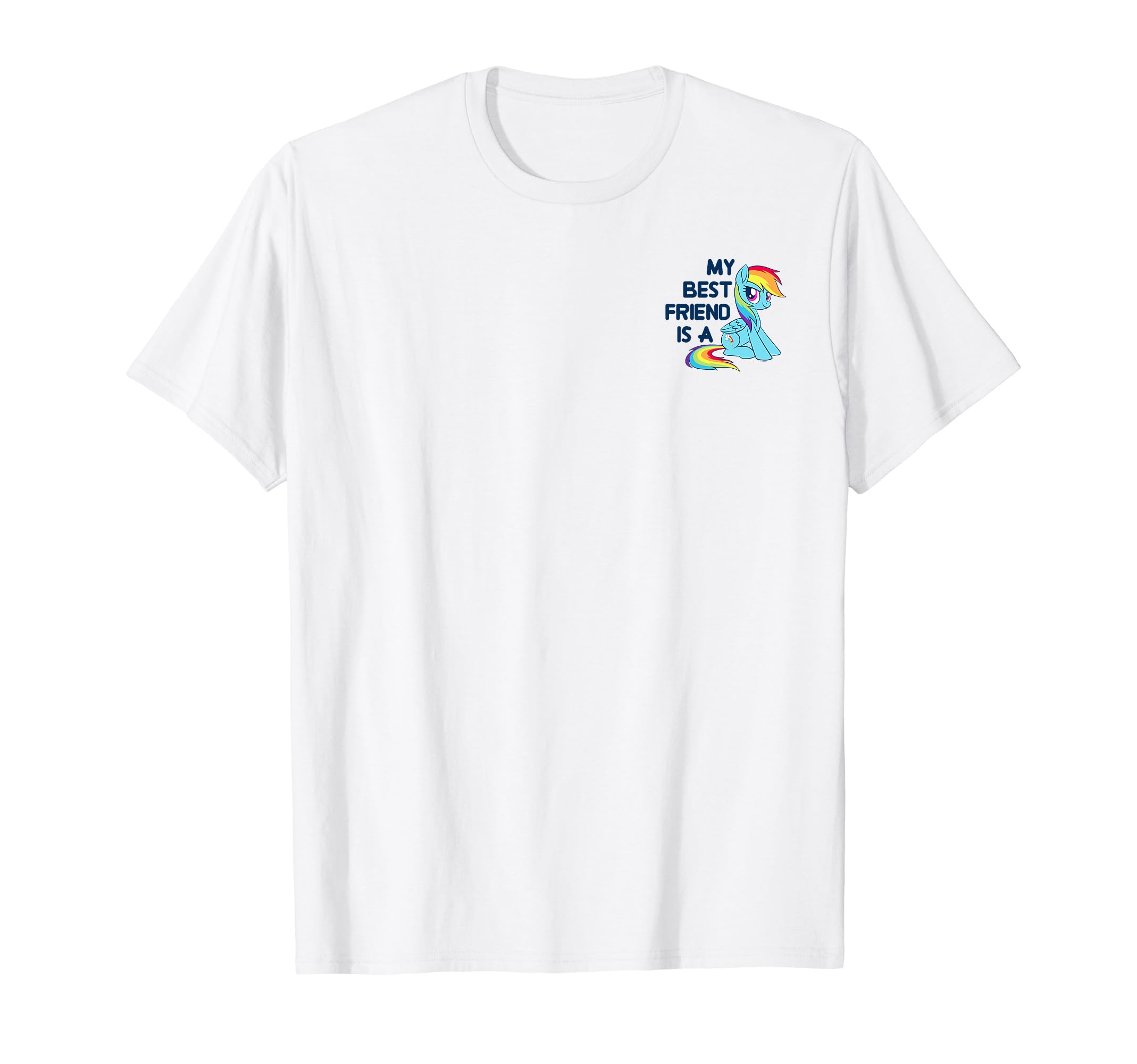 My Little Friendship Is Magic My Best Friend Rainbow Pony T-shirt белый