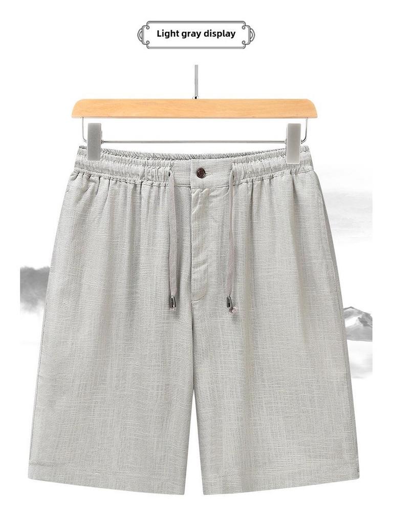 Pánská letní lněná vesta Tang - Lehká, volný střih, bez rukávů, ideální pro střední a starší věk.