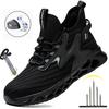 Breathable Men Work Shoes Steel Toe Safety Boots European Standard Anti-smash Anti-puncture Industrial Shoes Ladies Safety Shoes