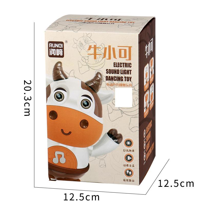 Singen und Tanzen süße Kuh Musik Lichter Swing Tanzen Roboter elektrische Puppe Baby Kinderspielzeug