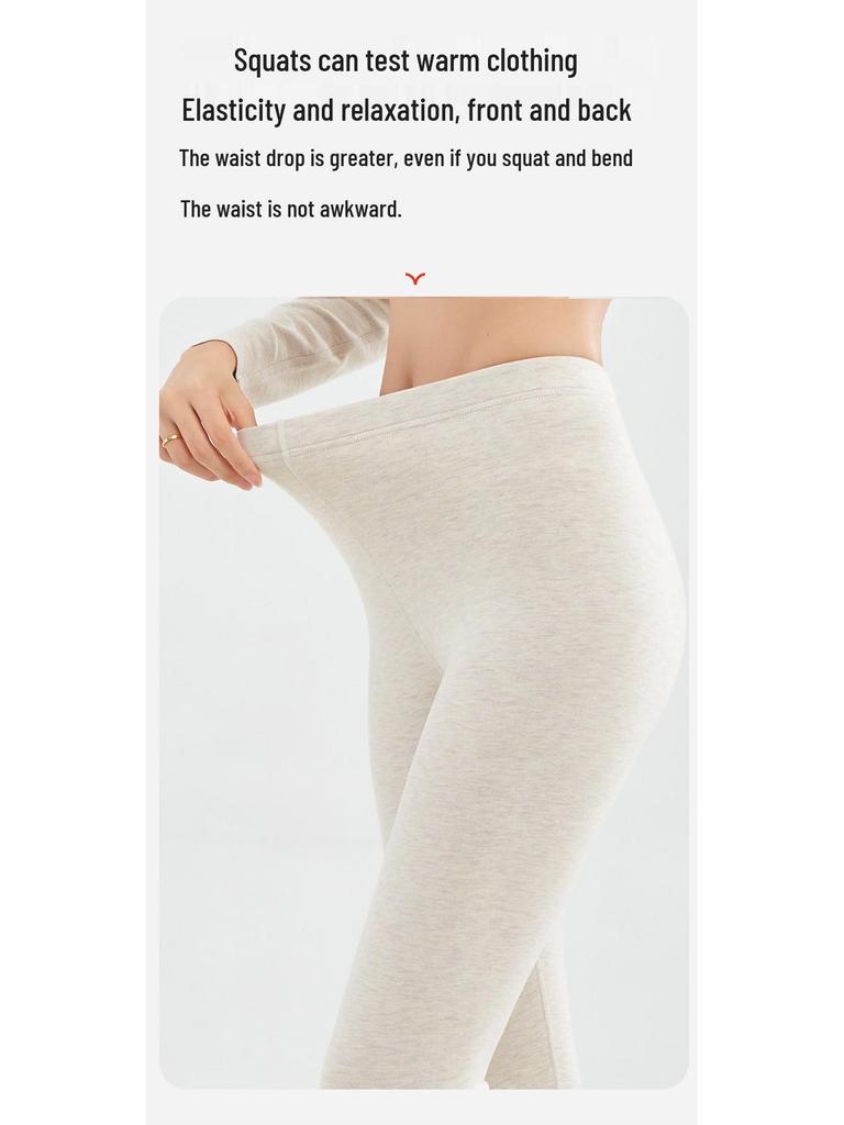 Női kasmírkeverék hőtermelő kerek nyakú termál szett: Antisztatikus, Bőrbarát, Őszi/Téli Alsónemű