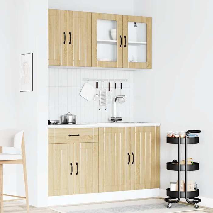 VidaXL Set of 4 Kitchen Furniture "Lucca" In Sonoma Oak 3314864
