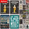 Retro Beer Wine Metal Sign Vintage Plaque Mojito Tin Sign Plate Wall Decor For Bar Club Stroe Man Cave Poster Whiskey Plaque