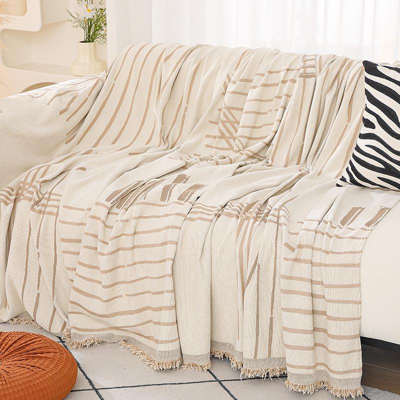 Nordic Ins Chenille Sofa Towel Knitted Bag Cover All-around Double-Sided Available All-Inclusive Sofa Cover Sofa Cover Cloth