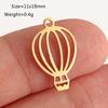 5 Pièces Breloques Empreinte de Pied/Cœur/Ballon à Air pour Bébé Acier Inoxydable Pendentifs d'Amour DIY Bijoux Inaltérables pour Collier Boucle d'Oreille