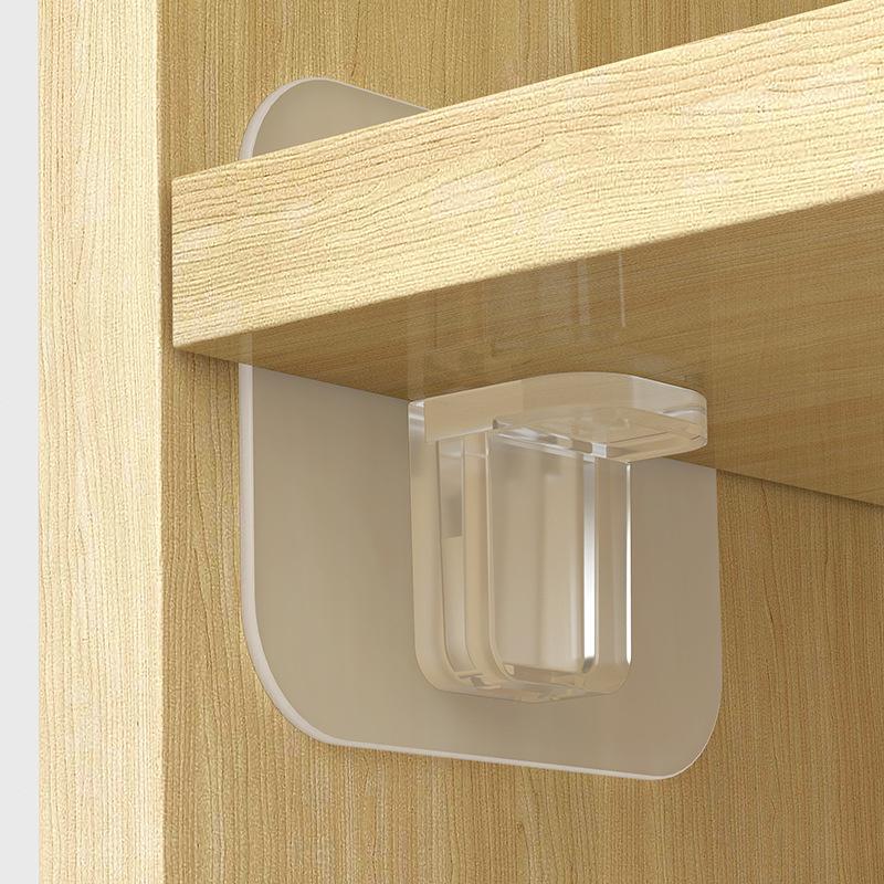 10pcs Adhesive Shelf Support Pegs Shelf Support Adhesive Pegs Closet Cabinet Shelf Support Clips Wall Hangers Strong Holders