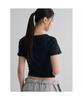 8SECONDS Scoop Neck (U-Neck) Short Sleeve T-Shirt Navy