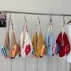 Fish Hollow Out Woven Bag Magnetic Buckle Tassels Beach Handbag Cotton Crochet Shoulder Bag  Beach