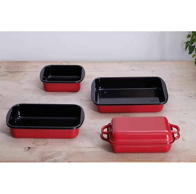 Сковорода Riess Color 35x23 см красная, 7,5 л (0433-020)