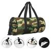 Green Military Camouflage Travel Duffel Bags Portable Foldable Waterproof Carry on Luggage Bag Lightweight Yoga Gym Sports Bag