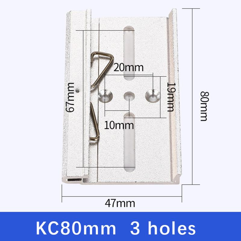 25MM 35MM 45MM Metal DIN Rail Fixed Clamp Clip Relay Mounting Buckle Simple Fixing Rack With Mounting Holes