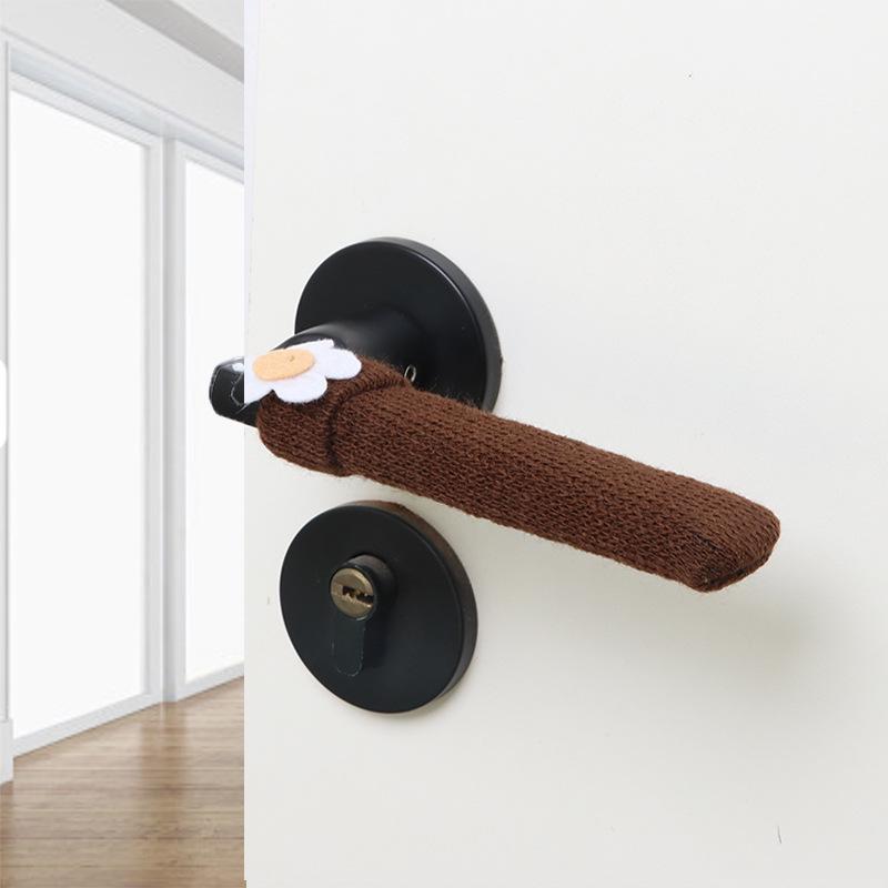 Knitted Thickened Anti-Collision Door Handle Cover for Winter