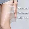1D See Through Seamless Stockings Women Oil Glossy Silk High Elastic Stockings Sexy Party Lingerie Thigh High Socks For Garters