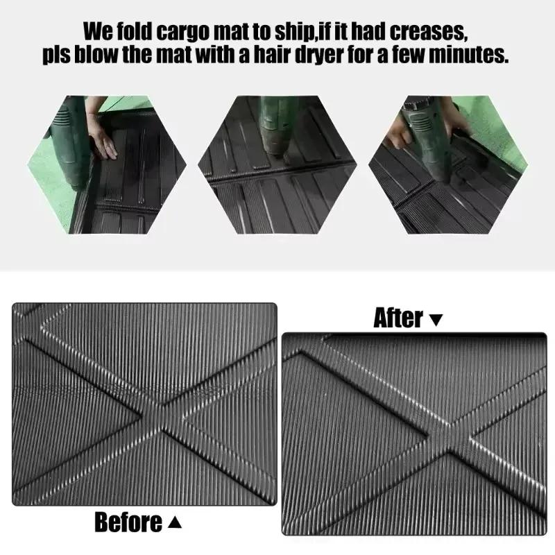 Car Trunk Mats For Honda Vezel XR-V XRV 2015 2016- Trunk Mat High Temperature Resistant Storage Carpet Anti-Slip Waterproof