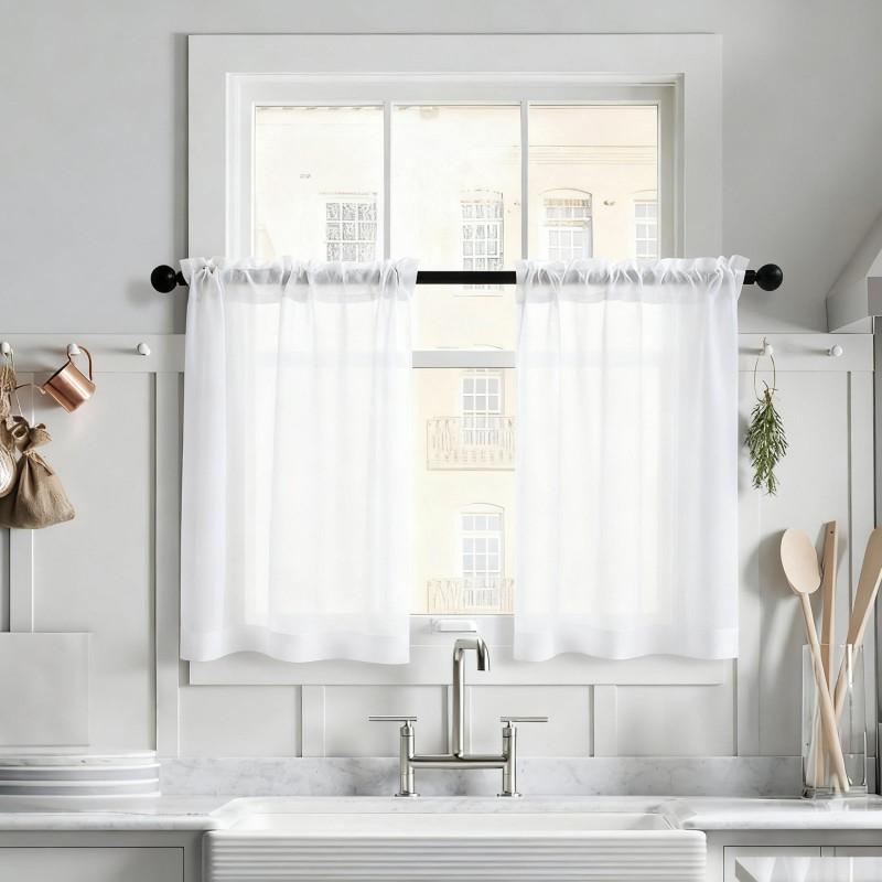 

Lace Curtain Semi-Blackout Gauze Curtain Decorative Curtains 63.5*63cm