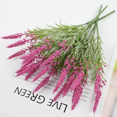 Künstliche grüne Pflanze Provence Schaum Lavendel künstliche Blume Bündel Kunststoff gefälschte Blume Home Dekoration