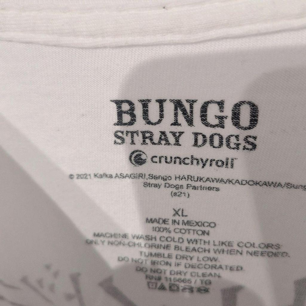 [USED] Official Bungo Stray Dogs T-shirt in excellent condition. Rare.