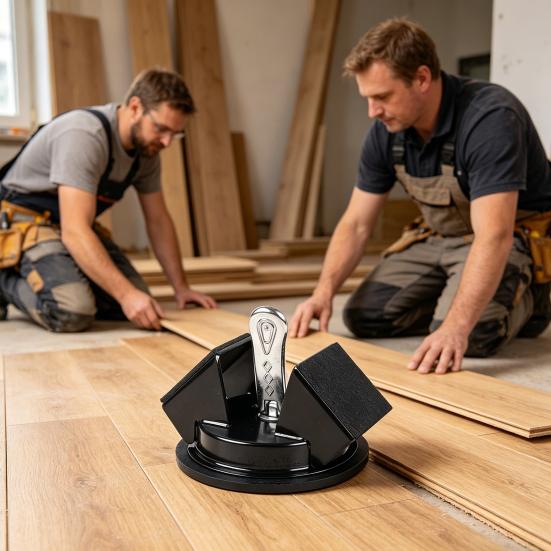Podlahová přísavka Oboustranná 45stupňová strana pro úder Pevné kovové tělo Opravář spár v podlaze Nástroj na opravu spár v laminátové podlaze