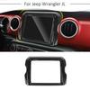 Mittkonsol 8,4'' GPS-navigationsskydd för Jeep Wrangler JL JT 18+ Svart