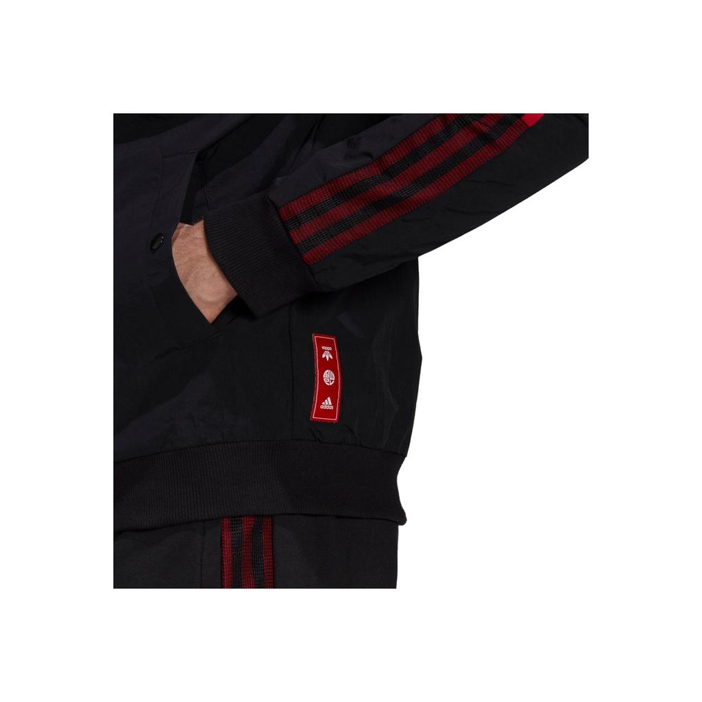 Adidas FCB CNY Bomber Jacket With Football Print Men Outerwear Black GU6961
