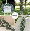 Artificial Flower Garlands for Table Runner Eucalyptus Sweetheart Table Centerpieces for Backdrop Boho Wedding Decoration