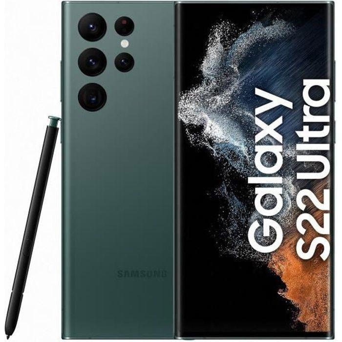 Refurbished - Smartphone - SAMSUNG - Galaxy S22 Ultra 5G - 256 Go - Vert - 6,8" -Single SIM - Version US (États-Unis)