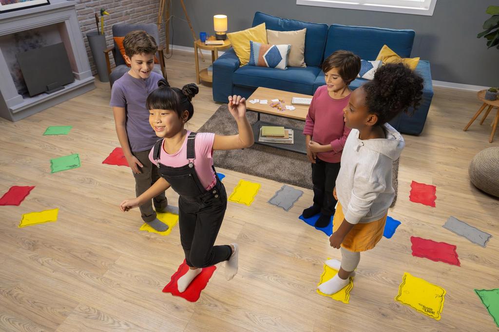 Endless Games 632468005251 The Floor is Lava Interactive Board Game for Kids and Adults Fun and Family Play Promotes Physical Activi (Ages 5+) Party,
