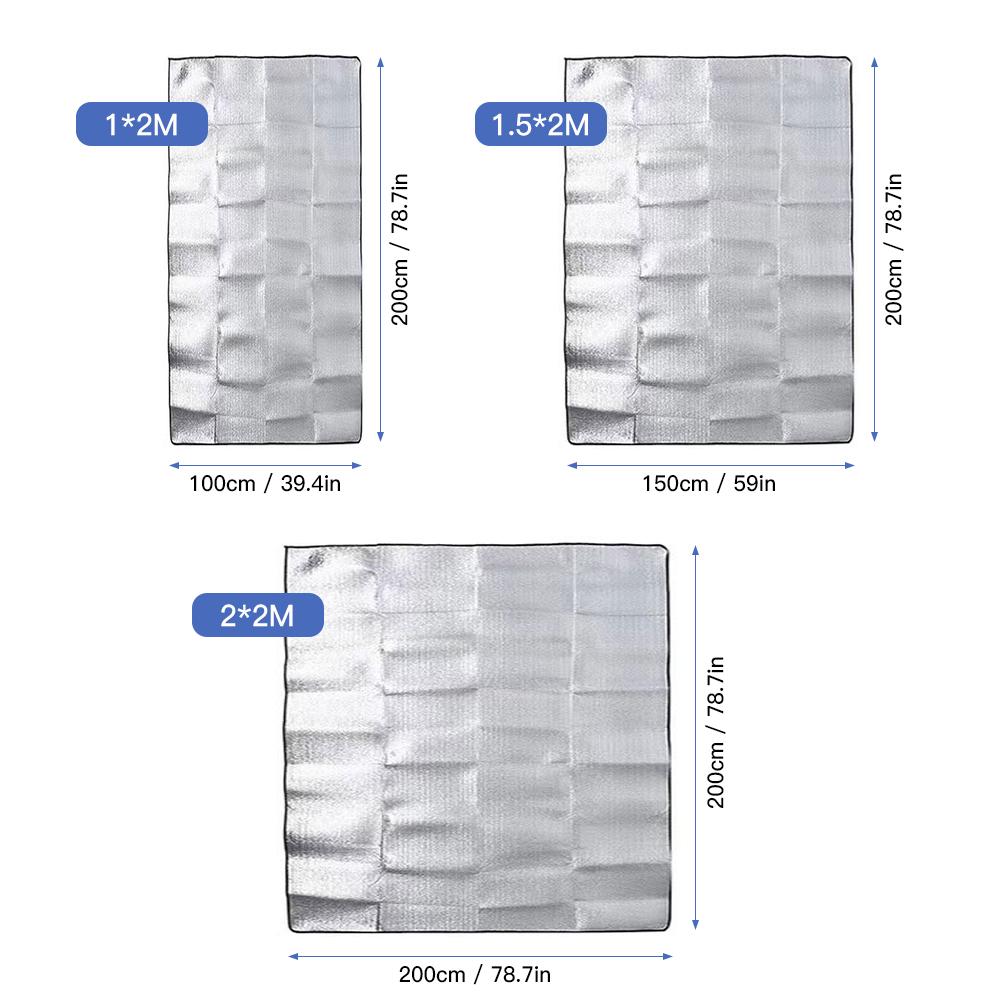 Ultralätt Vattentät Campingmatta Picknickfilt Strandmadrass Sovunderlag Aluminiumfolie EVA-skummatta Tältsovmadrass