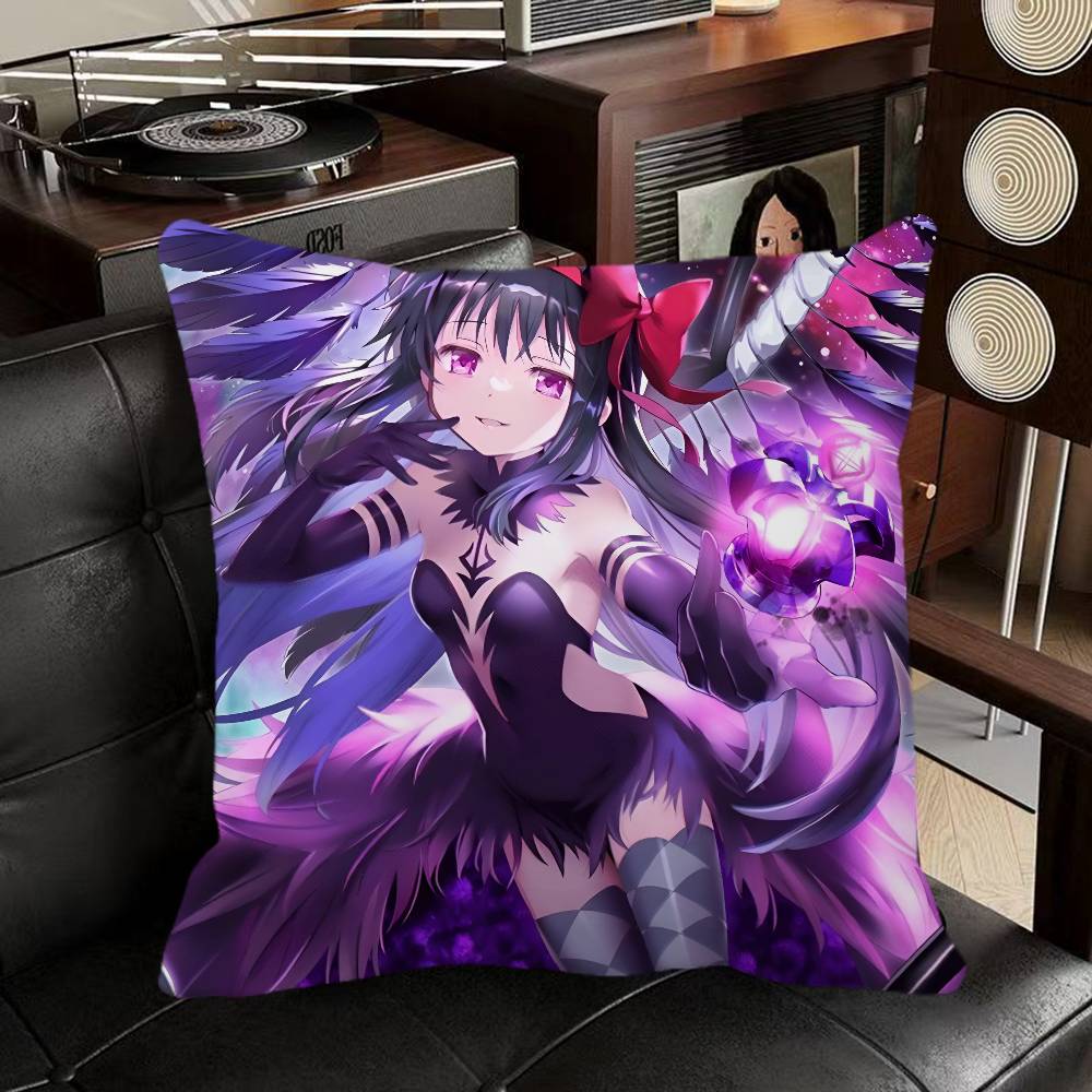 Kaname Madoka Mahou Shoujo Madoka Magica Anime Pillow Case Square Pillow Bedroom Sofa Leisure Comfort Cushion Home Decoration