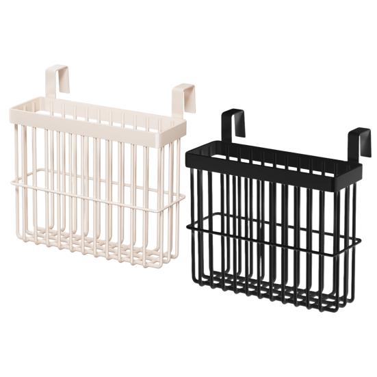 Basket Hanging Behind The Door Kitchen Cabinet Door Organizer Wall Mounted Self Adhesive Storage Basket