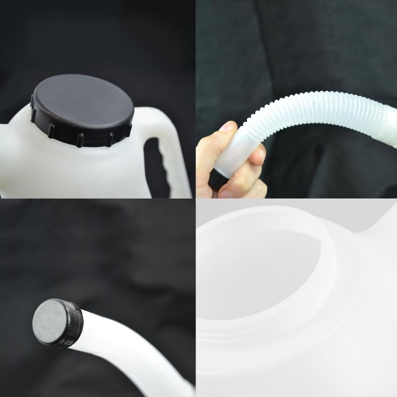 Oil Jugs, Oil Measuring Container Automotive and Flexible Oil Spout Oil Dispenser Automotive Motor Oil Container