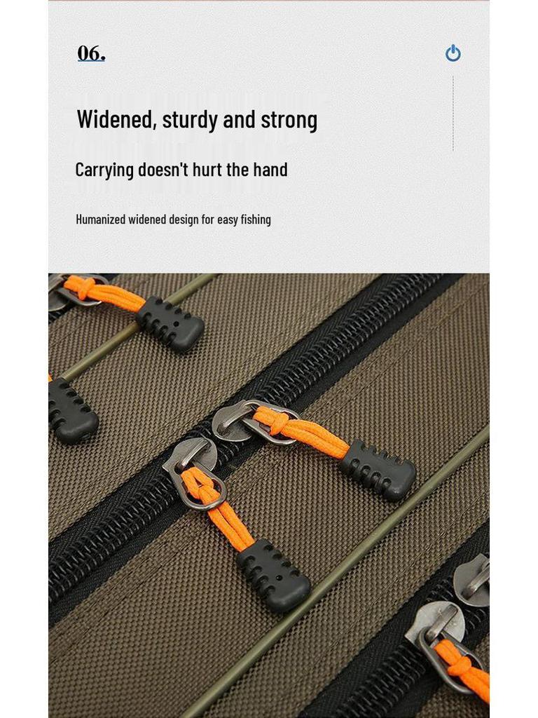 Waterproof Lightweight Fishing Rod Bag - Large Capacity & Portable Canvas, Multifunctional Good-Looking Sea Rod Bag.
