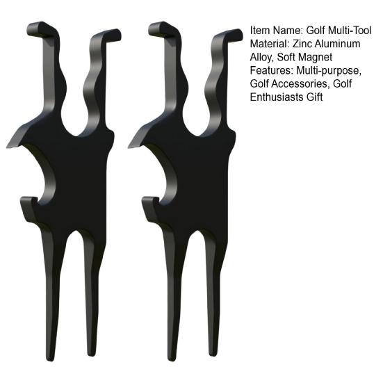 Golf Multi-Tool Magnetischer Kräuter-Rollhalter Bierflaschen-Dosenöffner Grüner Gabel Divot-Reparaturwerkzeug Mehrzweck-Golfzubehör Geschenk für Golf-Enthusiasten