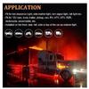 2PCS LED Trailer Side Marker Lights 12V Waterproof Red Chicken Clearance Button Lights for Truck Semi Trucks Freightliner – Universal Fit