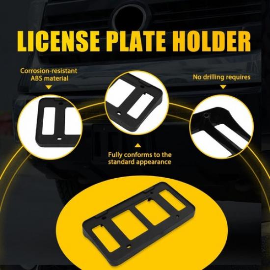 Preto Para 2007-2013 Toyota Tundra Suporte da Placa Dianteira PT413-34100 EXV