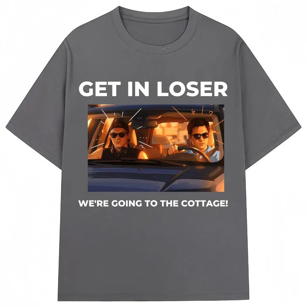 Heated Rivalry Funny Meme Graphic T Shirts Im Coming The Cottage Hollanov Unisex Women Humor Vintage Tshirts Loose Cotton T Shirt